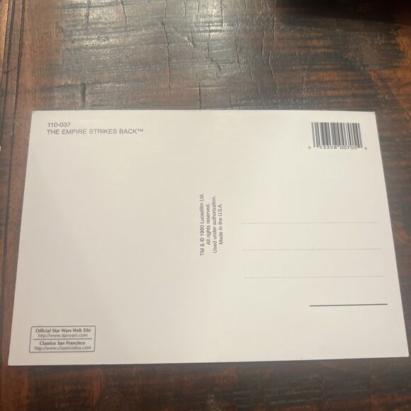 STAR WARS POST CARDS THE EMPIRE STRIKES BACK 1980 HANS SOLO 1997 LUCAS FILM - Picture 3 of 9